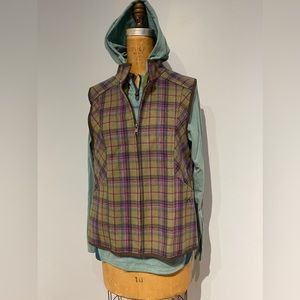 Plaid Zip Vest